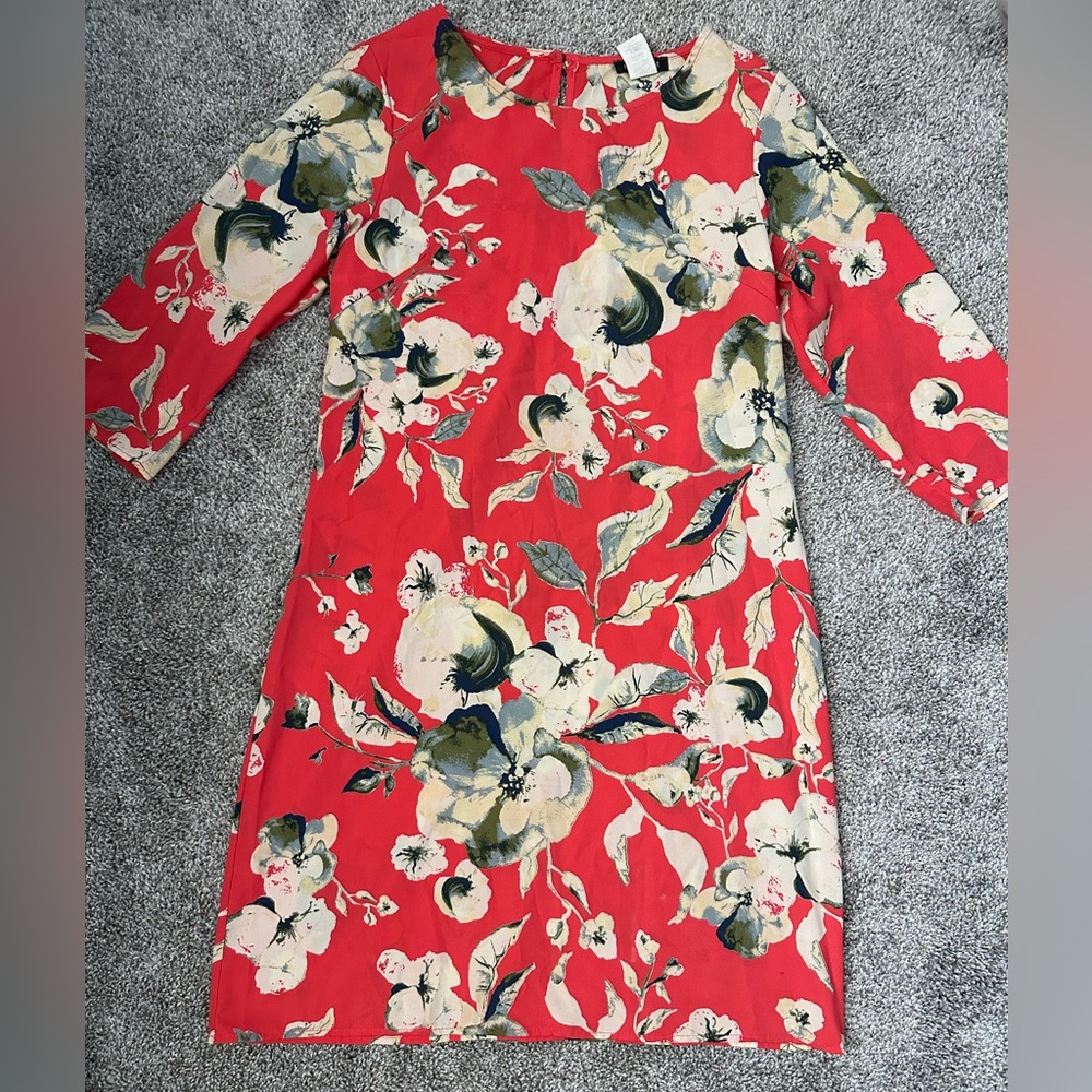 Red Floral Dress